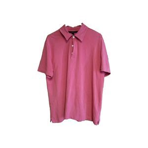 Vtg Express Modern Fit Pink Short Sleeve Polo Shirt, Men's Size XL Made In USA